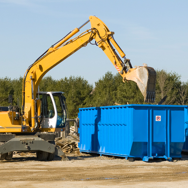 can i choose the location where the residential dumpster will be placed in Bayshore